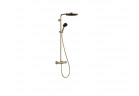 Sprchový set Hansgrohe Pulsify S Puro 260 1 jet z Ecostat Fine i główką sprchovým 3jet, barva bronz kartáčovaný