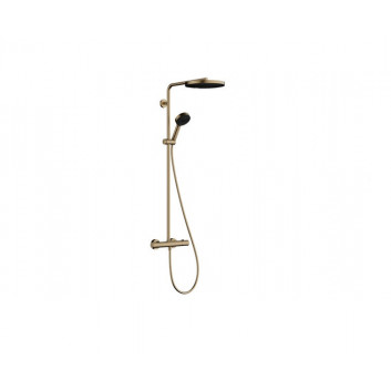 Sprchový set Hansgrohe Pulsify S Puro 260 1 jet z Ecostat Fine i główką sprchovým 3jet, barva bronz kartáčovaný