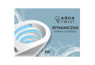 Mísa WC závěsná EMPORIA NOX 1.1, 53x36 cm, bez splachovacího okruhu, system spłukiwania wirowego AquaTwist, se sedadlem s pozvolným sklápěním slim