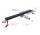 Souprava Wiper New Elite PVD, lineární odtok 110 cm, Revers (do wklejenia płytki/pełna), Szlif, z rotačním syfonem snake 360 - černá grafit