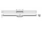 Vnější komponent odpływu Hansgrohe RainDrain Flex, 80cm, s možností przycięcia i k montáži v podlaze - chrom