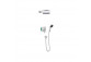 Sprchový set Hansgrohe WallStoris, na stěnu, baterie termostatická, 1 wyjście vody, s košíkem, wieszakiem i suwakiem, černá matnáný