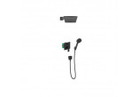 Sprchový set Hansgrohe Vernis Shape 230, podomítkový, 2 výstupy vody, černá matnáný