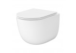 Souprava Cersanit SET C947: Mísa WC závěsná Cersanit Remo Pro Oval Tornado 36x51 cm se sedátkem duroplastową Slim - bílá