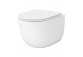 Souprava Cersanit SET C951: Mísa WC závěsná Cersanit Intro Pro Oval Tornado 36x48,5 cm se sedátkem duroplastową Slim - bílá