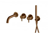 Vaňová baterie Kohlman Axel Brushed Copper podomítková + dowolna sluchátko SP - szczotkowana měď
