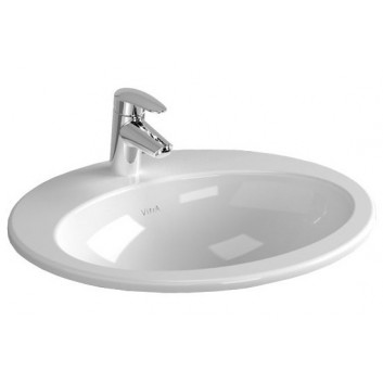 Umyvadlo na postavení na desku Vitra ARCHIPLAN 60x38 cm, bez přepadu - bílá
