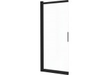 Sprchová zástěna Deante Prozma walk-in 80x195 cm - sklo transparentní, profil broušená ocel