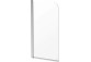 Sprchová zástěna Deante Prozma walk-in 80x195 cm - sklo transparentní, profil broušená ocel