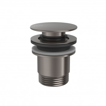 Odtok umyvadlový Tres, click-clack, 63mm, 24-K zlato matné
