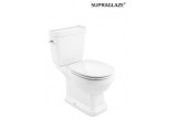Mísa WC Roca Carmen Rimless do kompaktu 67x37cm odtok dvojitý, bílý- sanitbuy.pl