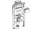 Rám montážní Geberit Duofix Omega pro závěsné WC, 50x82 cm, H82