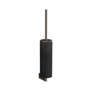 Wc štětka Gessi Ingranaggio, stěnová, z černým ceramiką - Black Kov Brushed PVD