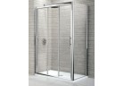 Dveře posuvné Novellini Lunes P 102-108 cm trojdílný, stříbrný profil, čiré sklo