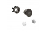 Sprchová hlava Gessi Origini regulowana, s povrchem antywapienną - Black Kov Brushed PVD