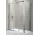 Dveře posuvné Novellini Lunes P 138-144 cm trojdílný, profil chrom, čiré sklo