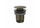Ventil spustowy Tres druhu click-clack Simple-rapid pro umyvadlo - černá bronz