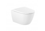 Mísa WC podvěsná, Roca Ona In-Wash® Rimlessm skryté propojení, wymaga připojení do prądu, bílá