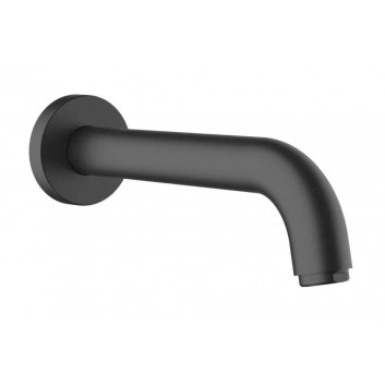 Umyvadlová baterie Hansgrohe Vernis Shape páková, s výtokovým ramenem 20,7 cm, stěnová, podomítková - černá matnáný