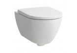 Mísa WC Laufen Pro závěsná, 36,5 x 53 cm, Rimless, s povrchem Clean Coat - bílá