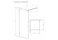 Sprchový kout Radaway Modo X II 110, przejrzysta, 1085-1095x2000mm