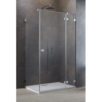 Dveře wnękowe Radaway Essenza 8 DWJ, pravé 110 cm, výška 200 cm, sklo čiré 8 mm, profil chrom