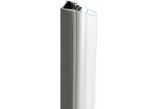 Sprchová zástěna Deante Prizma walk-in 120x195 cm - sklo čiré, profil titanium