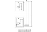KERRIA PLUS - Profil do dveře wnękowych systemu Kerria Plus - chrom - KTS_000X