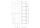 Sprchová zástěna Deante Prizma walk-in 120x195 cm - sklo čiré, profil titanium