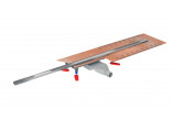 Rynienka sprchový Wiper Elite Slim Pure, 800mm, pro zástavbu płytkami, povrchová úprava szlif