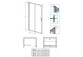 Dveře sprchové 120cm, Radaway Alienta DWJ, sklo čiré, profil chrom