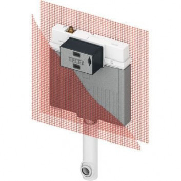 Univerzální modul podomítkový WC TECEprofil, výška 820mm, splachovač uruchamiana z przodu nebo z góry