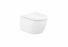 Souprava Závěsné WC Roca Meridian 36x54 cm Rimless Vortex se sedadlem s pozvolným sklápěním - bílá