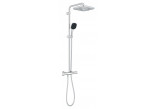 System vannovásprchový Grohe Tempesta System 250 Cube s termostatem k montáži na stěnu, s hlavovou sprchou kwadratową 25 cm - chrom
