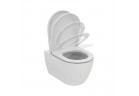 Souprava Ideal Standard Ellise mísa WC 36,5x54,5 cm, bez kołnierza + sedadlo s pozvolným sklápěním - bílá