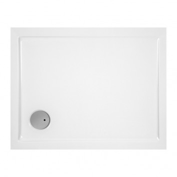Sprchová vanička konglomeratowy Ronal Livada W20AS 80x90 cm, pravoúhlý - bílý