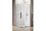 Dveře sprchové pravé Radaway Furo Brushed Copper KDD 80, posuvné, 800x2000mm, sklo čiré, měď szczotkowana