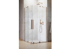 Dveře sprchové pravé Radaway Furo Brushed Copper KDD 80, posuvné, 800x2000mm, sklo čiré, měď szczotkowana