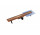 Lineární odtok Besco Virgo Copper Duo 70 cm