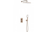 Sprchový set KFA Malaga Brushed Rose Gold sprchový s baterií termostatickou - měď szczotkowana PVD