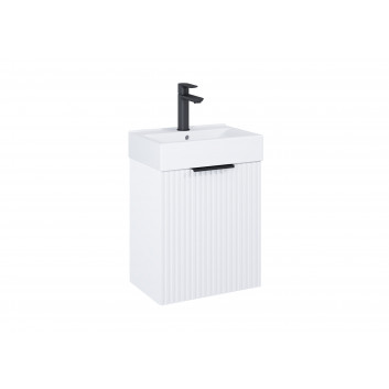 Skříňka koupelnová Roca Reef 80 cm s 2 zásuvkami (do kompletacji s umyvadlem Hebe slim) - světlá dub