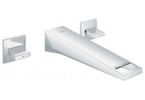 Umyvadlová baterie Grohe Allure Brilliant 3otvorová stěnová, výtokové rameno 210 mm