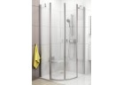 Čtvrtkruhový sprchový kout cskk4-80 Ravak Chrome czteroelementowa, bílá + transparent