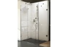 Dveře sprchové i stěna stálá BSDPS 90x90 P Ravak Brilliant z wejściem z przodu - pravé, chrom + transparent
