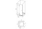Drzwi prysznicowe BSD2-100 P Ravak Brilliant dwuelementowe - wersja prawa, chrom + transparent- sanitbuy.pl