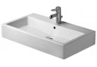 Umyvadlo Duravit Vero s poličkou pro baterii, 1otvorová, 70x47 cm, broušené, bílá 