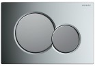 Tlačítko Geberit Sigma 01 přední spouštěcí pro splachovací nádržky UP300 i 320 - chrom/chrom matnáný