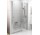 Dveře wnękowe CSD2-120 Ravak Chrome dwuelementowe satén + transparent