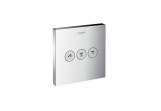 Ventil uzavírací Hansgrohe ShowerSelect dla 3 přijímačů, podomítková montáž, Vnější komponent, chrom