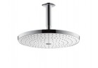 Horní sprcha/ Sprchová hlava Hansgrohe Raindance Select S 300 2 jet se stropní přípojkou 100mm, DN15, průměr 301 mm, bílý/chrom